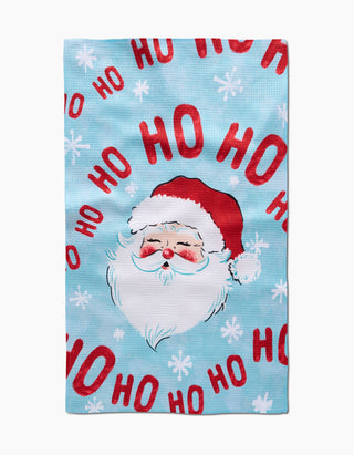 Kitchen Tea Towel Merry Santa Claus