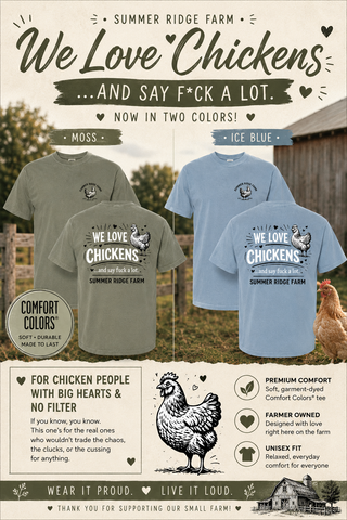 Summer Ridge T Shirts Love Chickens