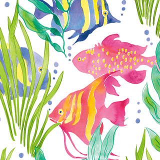 Cocktail Napkins, Caspari Tropical Fish