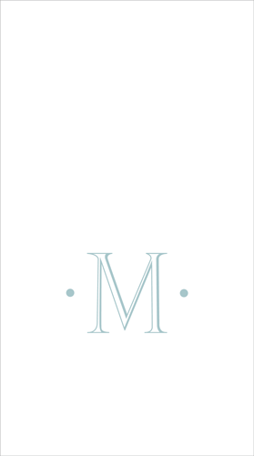 Paper Guest Towels, Linen Feel Single Monogram Caspari