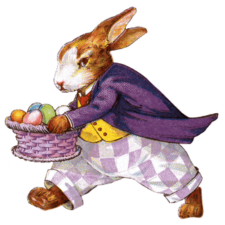 Easter Rabbit - Holiday Sticker Box