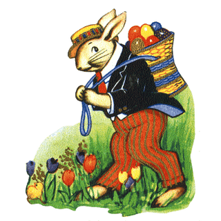 Easter Rabbit - Holiday Sticker Box