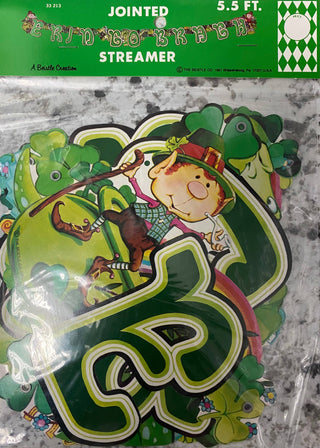 Jointed Erin Go Bragh Streamer, Vintage/retro
