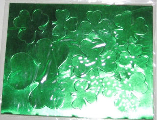 Vintage Assorted Foil Shamrock Cutouts - Table Scatter