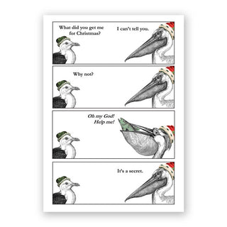 Seagull and Pelican Christmas Greeting Card - Box of 8
