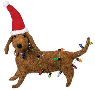 Ornament Dachshund with Lights Critter