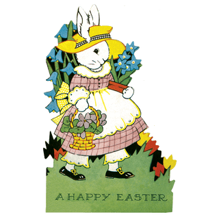 Easter Rabbit - Holiday Sticker Box