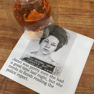 Cocktail Napkins, Janet was pretty sure she had...