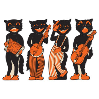 Vintage Hep Cats Cutouts, 4 pc