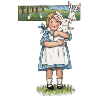 Easter Rabbit - Holiday Sticker Box