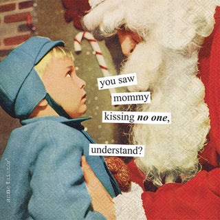 Cocktail Napkins 20 ct Anne Taintor Kissing Christmas