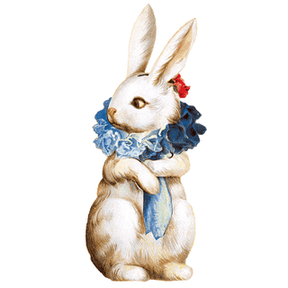 Easter Rabbit - Holiday Sticker Box