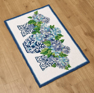 Rhapsody In Blue Hook Rug - Sally Eckman Roberts