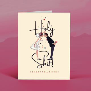 HOLY SHIT! wedding card