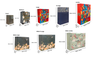 Gift Bags Happy Birthday – Glitter Front, Ribbon Handles