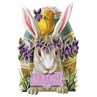 Easter Rabbit - Holiday Sticker Box