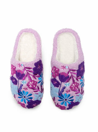 Indoor / Outdoor Slippers - Blooming Flowers - Purple