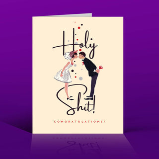 HOLY SHIT! wedding card