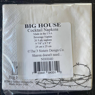 Cocktail Napkins, Sharon doesn't need alcohol...