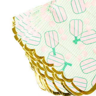 Pickleball Stripe Paper Beverage Napkin Packs