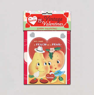 Vintage Valentines Cards, Pack of 15