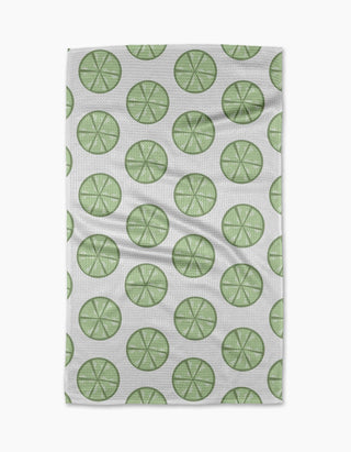 Lime Doodles Tea Towel