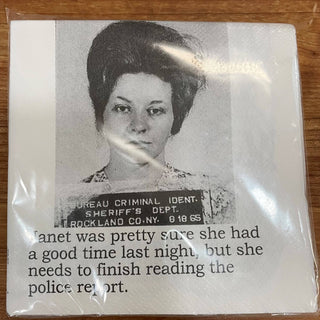 Cocktail Napkins, Janet was pretty sure she had...