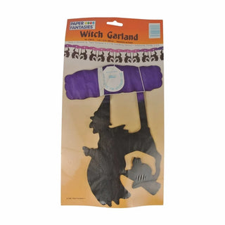 Honeycomb Tissue Witch Garland 12'